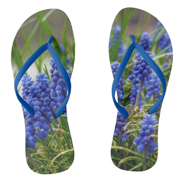 Grape Hyacinth Flip Flops (Footbed)
