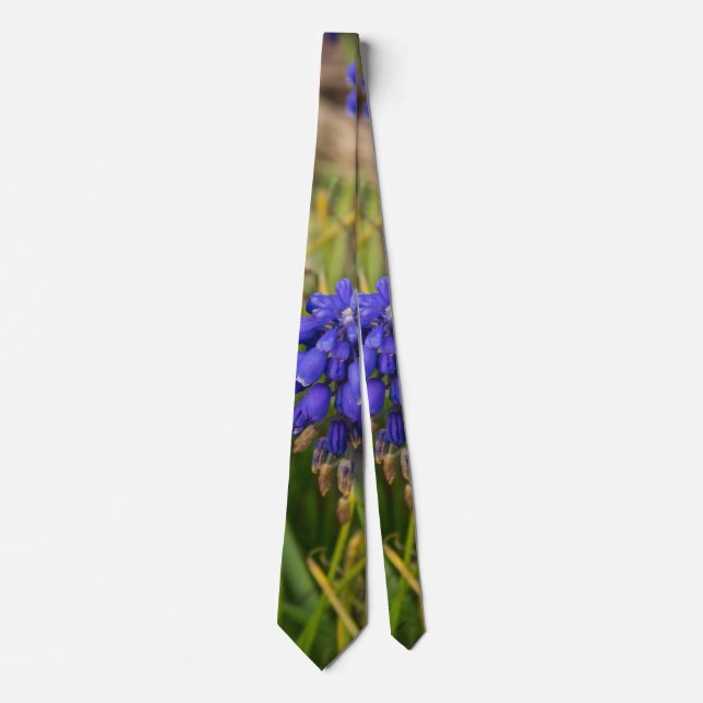 Grape Hyacinths Family Neck Tie (Front)