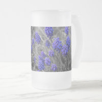 Grape Hyacinths Family Select Frosted Glass Beer M