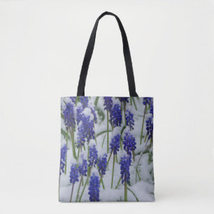 Grape Hyacinths in Snow Bag