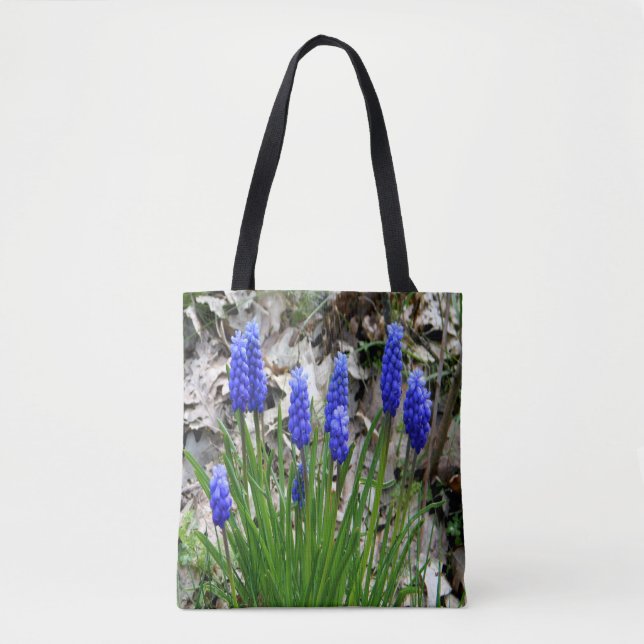 Grape Hyacinths... Tote Bag (Front)