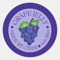 Grape Jam Jelly Fruit Preserves Homemade Canned By