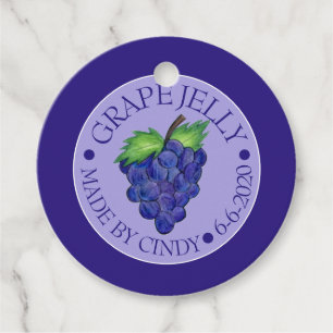 Grape Jam Jelly Fruit Preserves Homemade Canned By Favour Tags