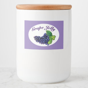 Grape Jelly and Jam Label Purple