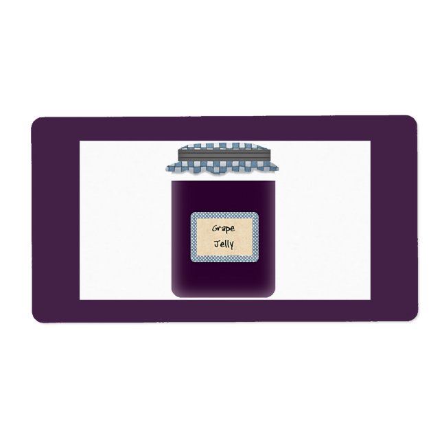 Grape Jelly Jar Label (Front)