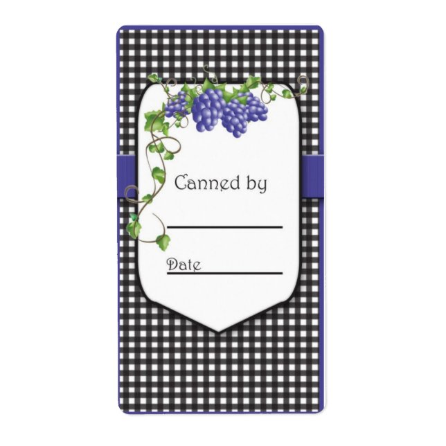 Grape Jelly Jar Labels (Front)