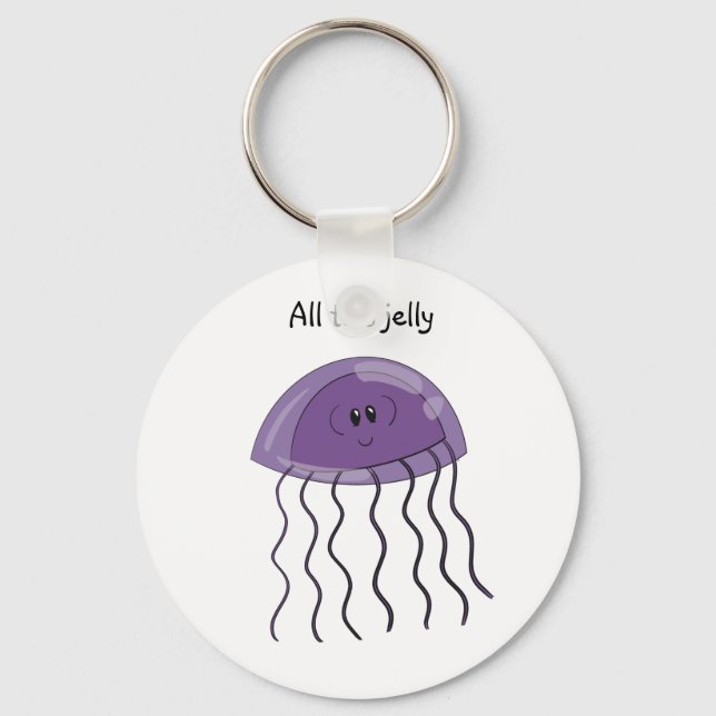 Grape jellyfish key ring (Front)