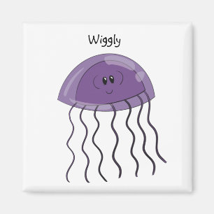 Grape jellyfish magnet