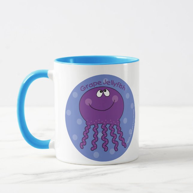 Grape Jellyfish Mug (Left)