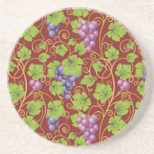 Grape Pattern Coaster