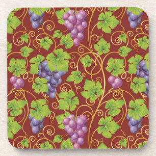 Grape Pattern Coaster