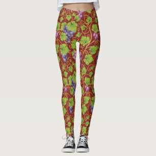 Grape Pattern Leggings