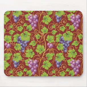 Grape Pattern Mouse Mat