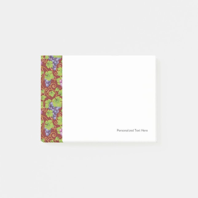 Grape Pattern Post-it Notes (Front)
