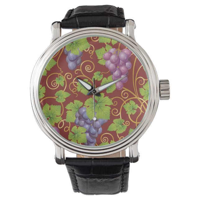 Grape Pattern Watch (Front)