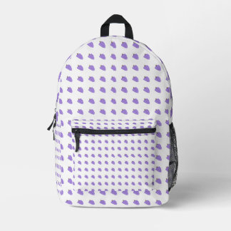 Grape patterned printed backpack