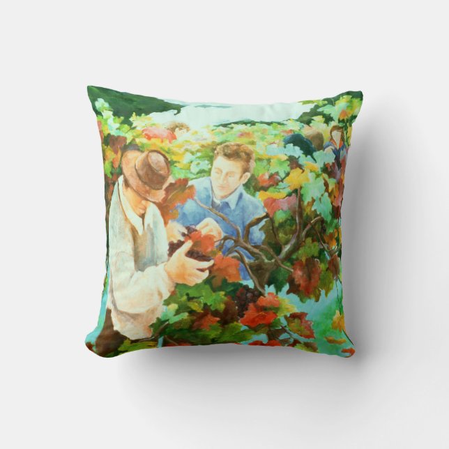 Grape Pickers 1996 Cushion (Front)