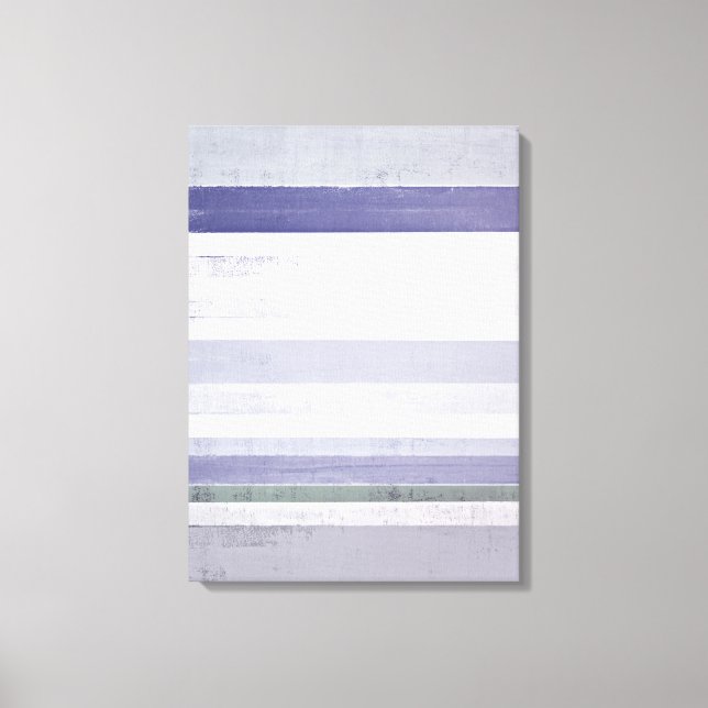 'Grape' Purple and Grey Abstract Art Canvas Print (Front)