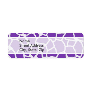 Grape Purple Giraffe Animal Print