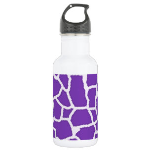 Grape Purple Giraffe Animal Print 532 Ml Water Bottle