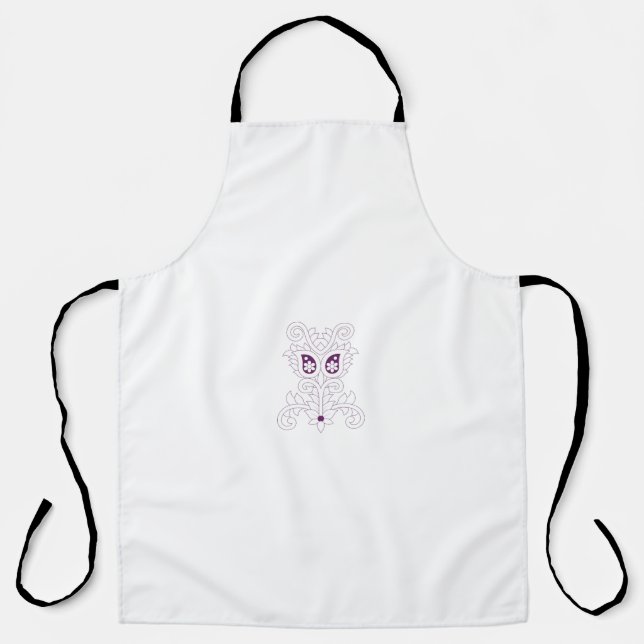Grape Purple, Grape, Honey Flower decorative Apron (Front)
