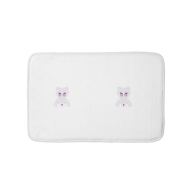 Grape Purple, Grape, Honey Flower decorative Bath Mat (Front)