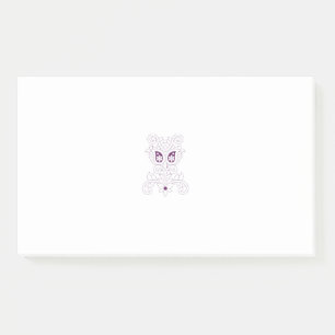 Grape Purple, Grape, Honey Flower decorative Post-it Notes
