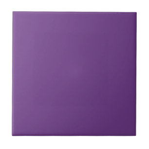 Grape Purple Personalised Violet Colour Background Tile