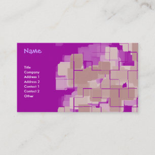 "Grape Soda" Geometric Art Business Card