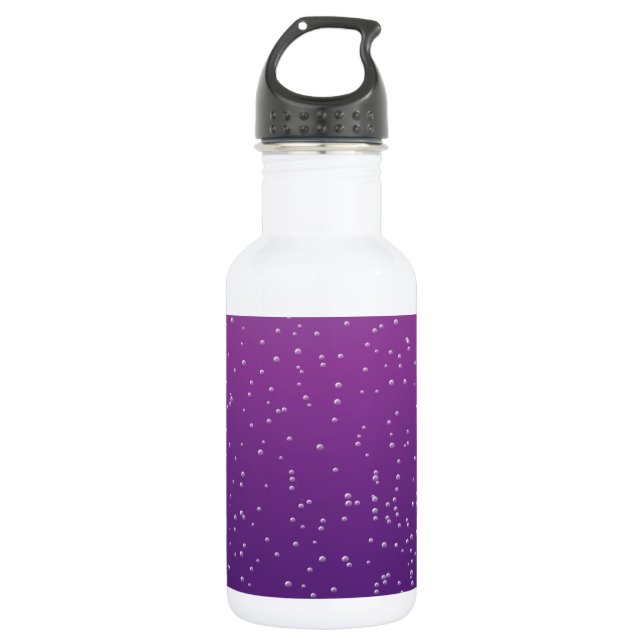Grape Soda with Tiny Bubbles Background Art 532 Ml Water Bottle (Front)