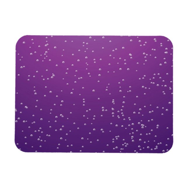 Grape Soda with Tiny Bubbles Background Art Magnet (Horizontal)