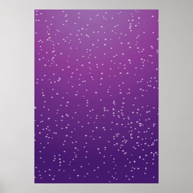 Grape Soda with Tiny Bubbles Background Art Poster (Front)