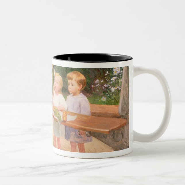 Grape tasting Two-Tone coffee mug (Right)
