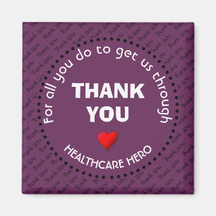 Grape THANK YOU Healthcare Hero Magnet