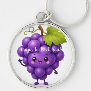 Grape To Meet You Key Ring