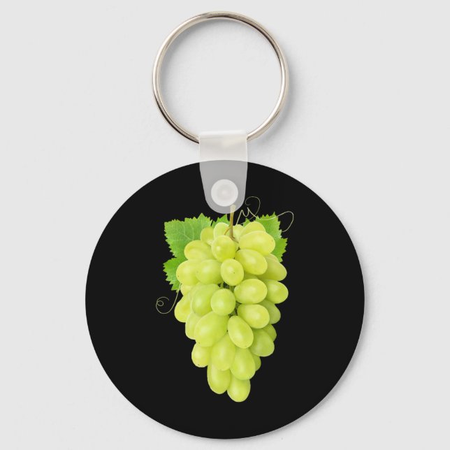 Grape Vegetable Grain Foodie Halloween Costume Far Key Ring (Front)
