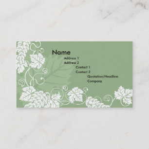 grape vine business card background