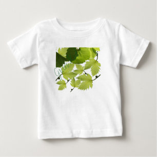 Grape Vine Green Leaves Baby T-Shirt