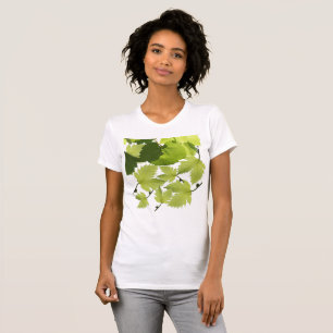 Grape Vine Green Leaves T-Shirt