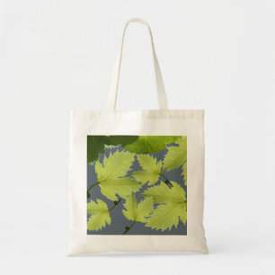 Grape Vine Green Leaves Tote Bag