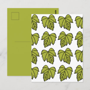 Grape Vine Green Leaves Vines Postcard