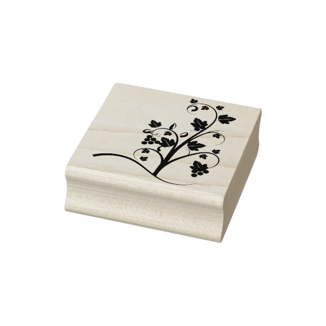 Grape Vine Rubber Stamp (Stamp)