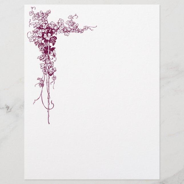 Grape Vine Stationery (Front)