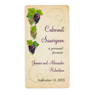 Grape Vine Wine Bottle