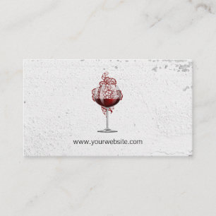 Grape Vine Wines Red Wine Glass Appointment Card