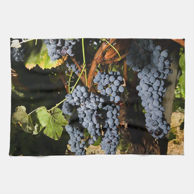 Grape Vineyard 2 Tea Towel (Horizontal)