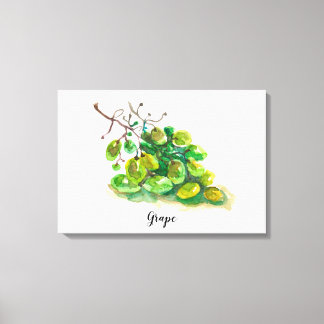 Grape watercolour painting. canvas print