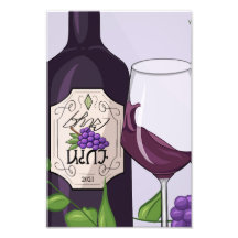 Grape Wine In Simlish Full Poster Print Design