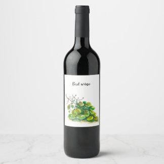 Grape wine label. label
