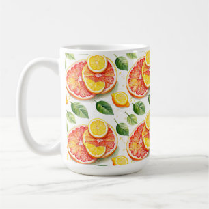 Grapefruit and Lemons Summer Vibes Coffee Mug